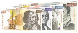 Slovenian Tolar banknotes 2