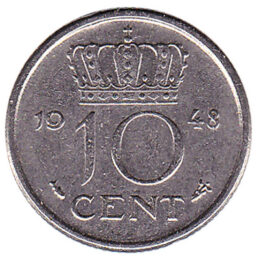 10 cent coin (Wilhelmina)