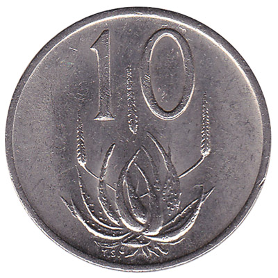 10 cents coin South Africa (large type)