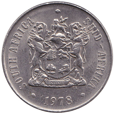 50 cents coin South Africa (large type)