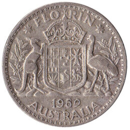 Australian florin coin