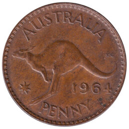 Australian penny coin