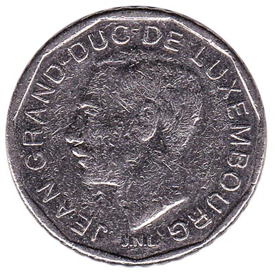 Luxembourg 50 francs coin