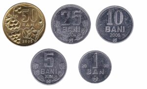 Moldovan Lei and Bani coins