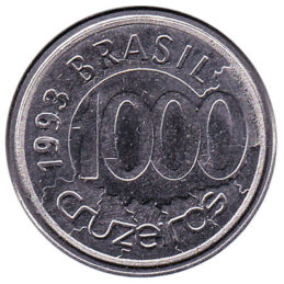 1000 Cruzeiros coin Brazil