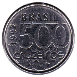 500 Brazilian Cruzeiros coin obverse
