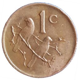 1 cent coin South Africa (large type)