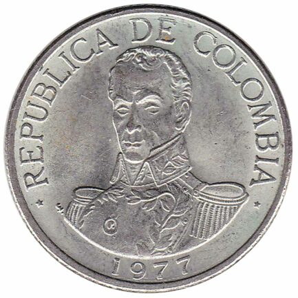 1 Peso coin Colombia