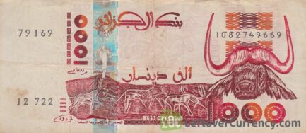 1000 Algerian Dinars banknote (type 1998)