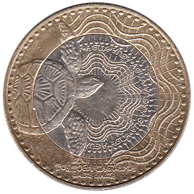 1000 Pesos coin Colombia (bimetallic)