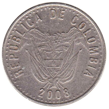 50 Pesos coin Colombia (laurel wreath)