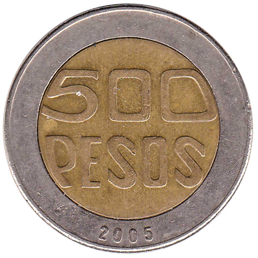 500 Pesos coin Colombia (Holy Tree of Guacari)