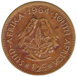 half cent coin South Africa (first decimal type)