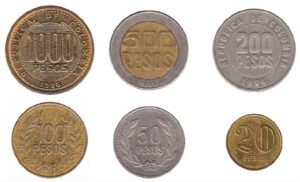 withdrawn Colombian Peso coins