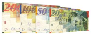 withdrawn Israeli new shekel banknotes