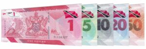 current polymer Trinidad and Tobago dollar banknotes series 2019