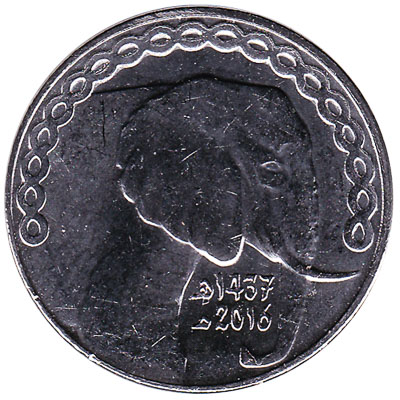 5 Algerian Dinars coin (Elephant)