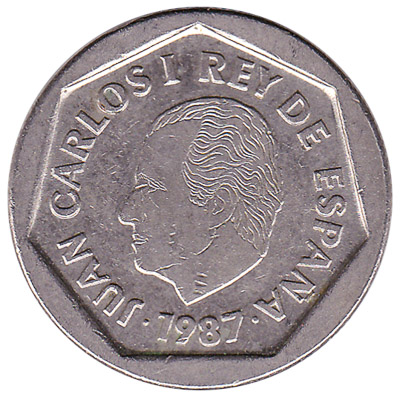 200 Spanish Pesetas coin (Heptagon)