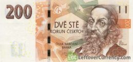 200 Czech Koruna banknote series 2018 obverse