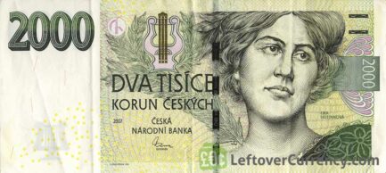 2000 Czech Koruna banknote series 2007 obverse
