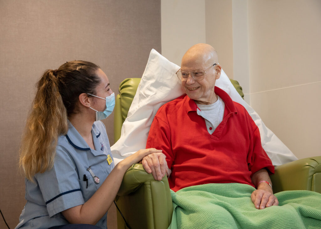 nurse with patient at St Joseph's Hospice