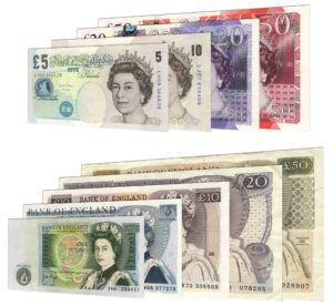withdrawn Bank of England banknotes