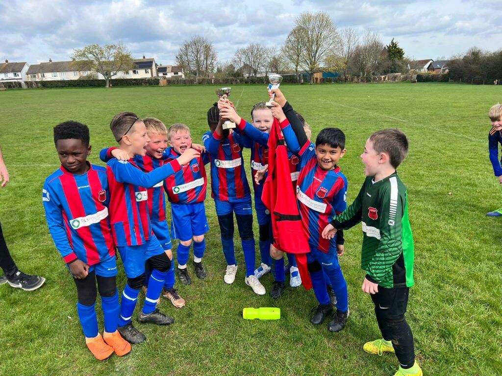 Essex Comets YFC football team winning