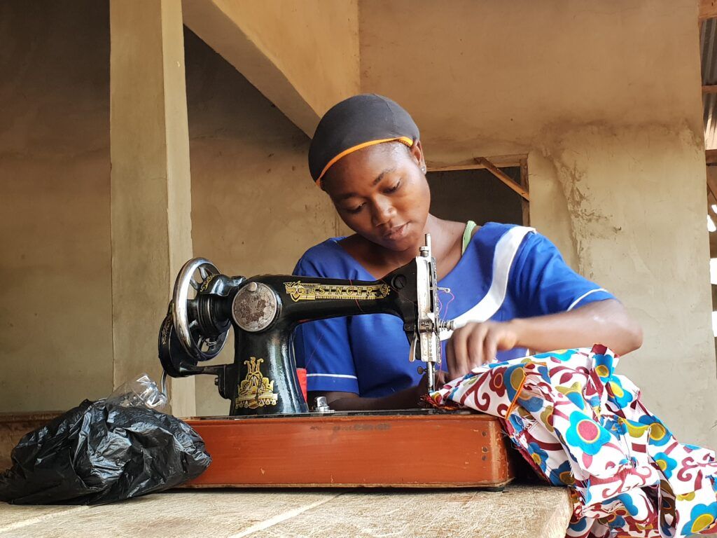 project cornerstone, girl sewing