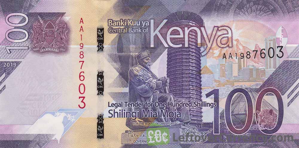 100 Kenyan Shillings banknote (Agriculture 2019)