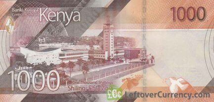 1000 Kenyan Shillings banknote (Parliament Building 2019)