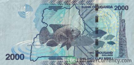 2000 Ugandan Shillings banknote (Speke Monument) reverse