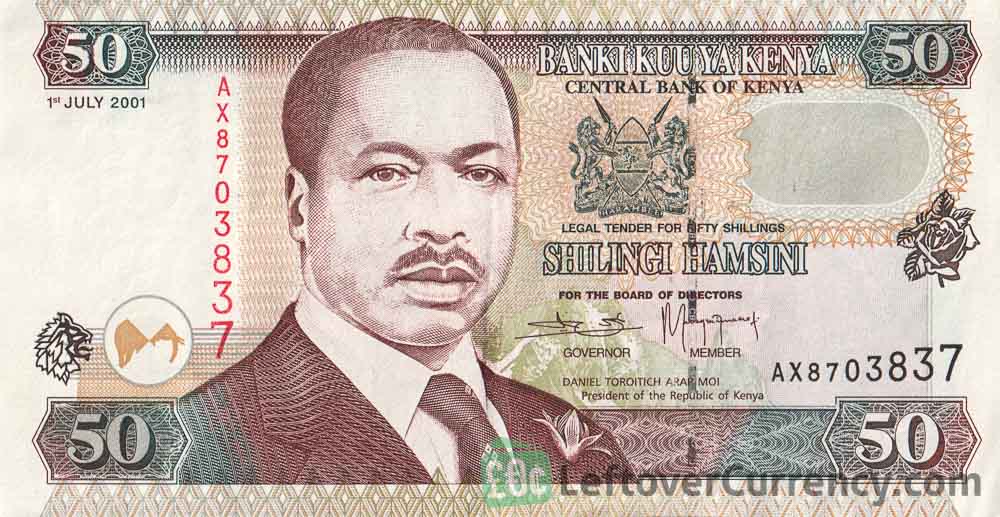 50 Kenyan Shillings banknote (1996)