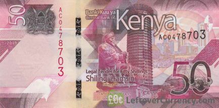 50 Kenyan Shillings banknote (Green Energy Installations 2019)