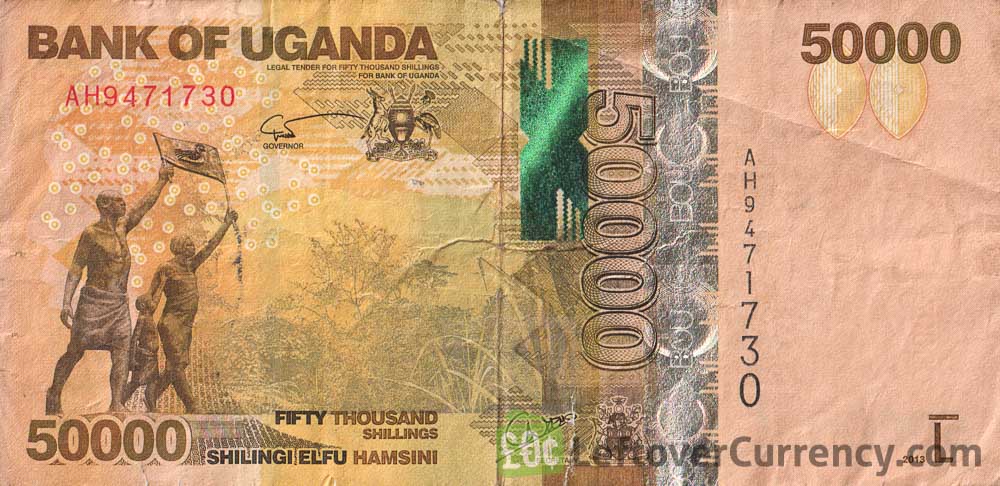 50000 Ugandan Shillings banknote (Stride Monument) obverse