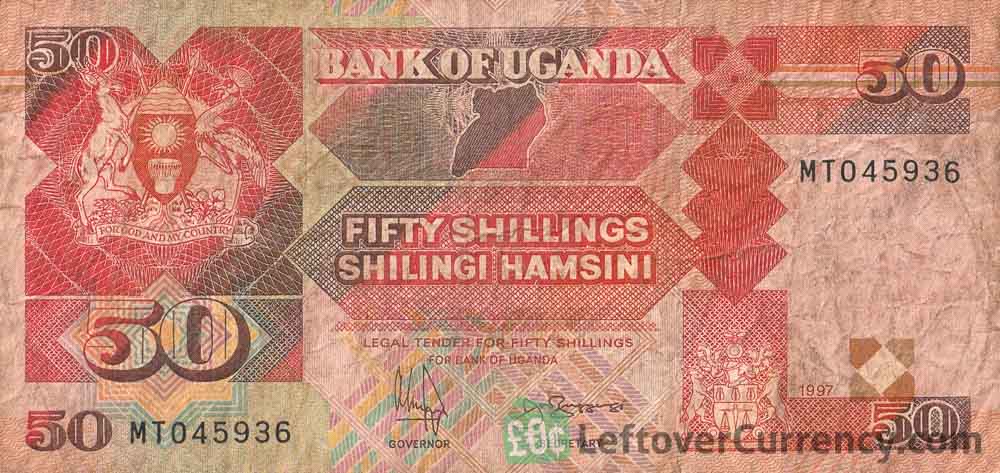 50 Ugandan Shillings banknote (parliament building)