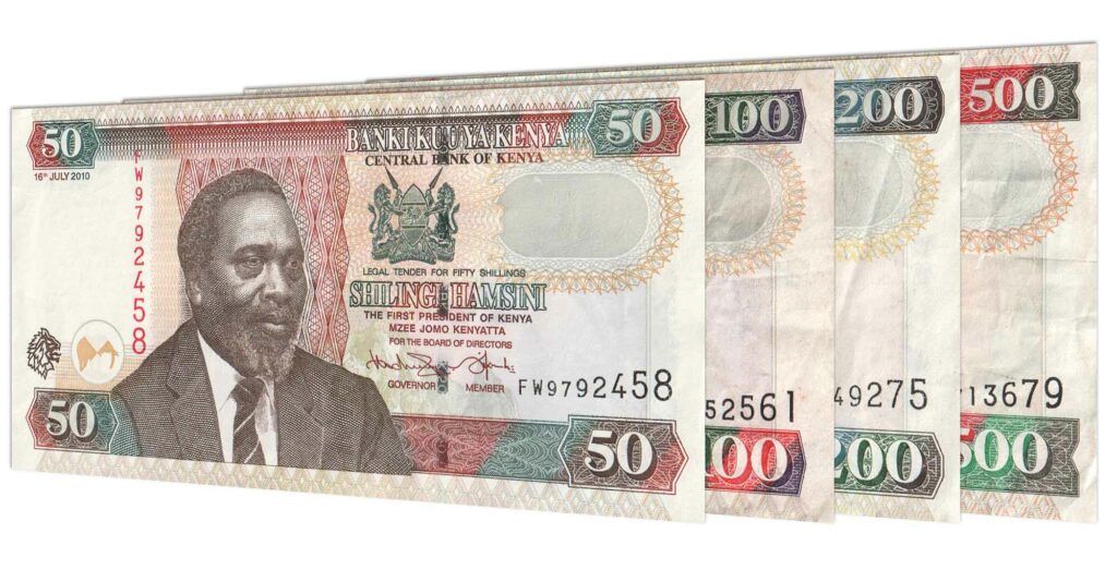 withdrawn Kenyan Shilling banknote series