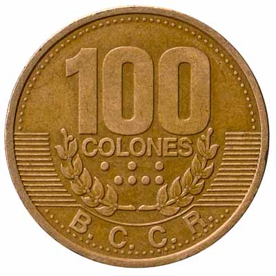 100 Costa Rican Colones coin