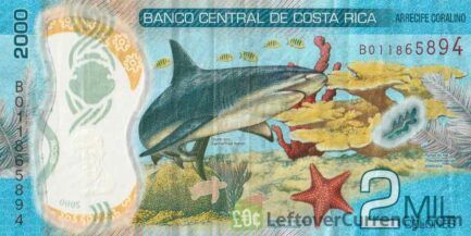 2000 Costa Rican Colones polymer banknote (Mauro Fernández Acuña)