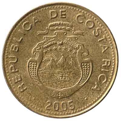 500 Costa Rican Colones coin