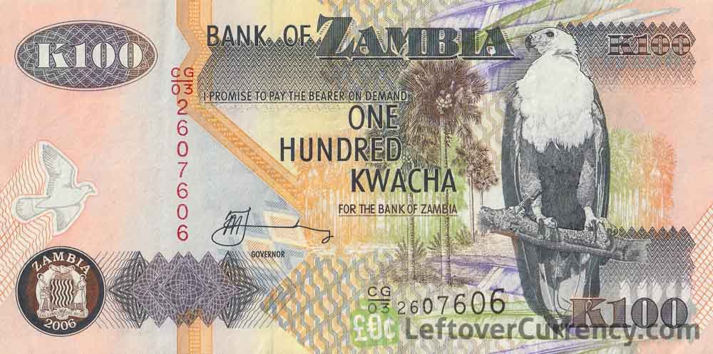 100 Zambian Kwacha banknote (1992 to 2011)