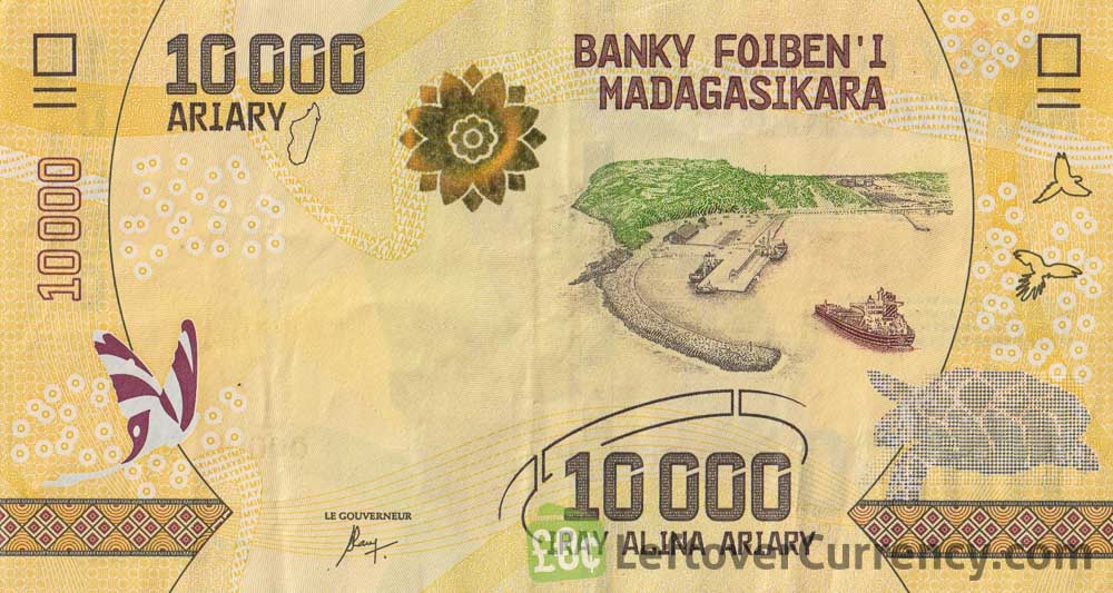 10000 Malagasy Ariary banknote (Port of Ehoala)