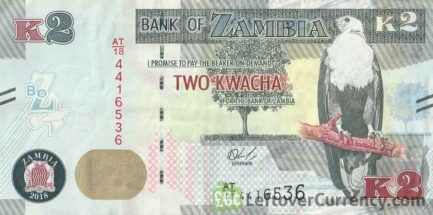 2 Zambian Kwacha banknote (Roan Antelope)