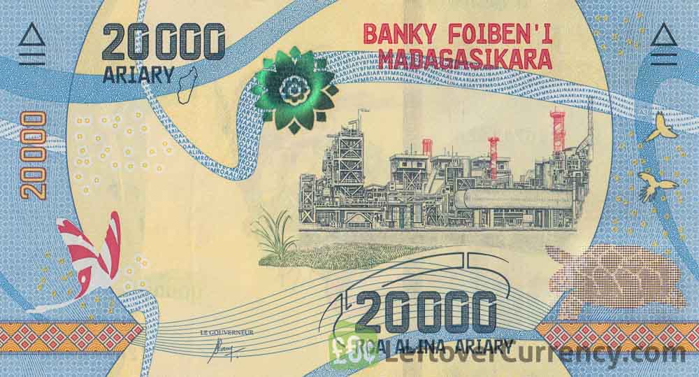 20000 Malagasy Ariary banknote (Ambatovy Nickel Mine) obverse