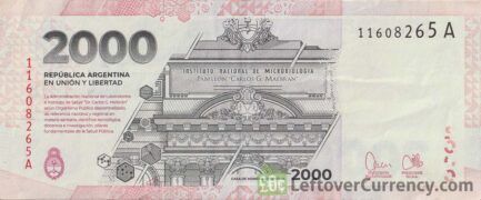 2000 Argentine Pesos commemorative banknote 2023