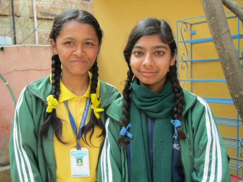 Two Nepalese school children