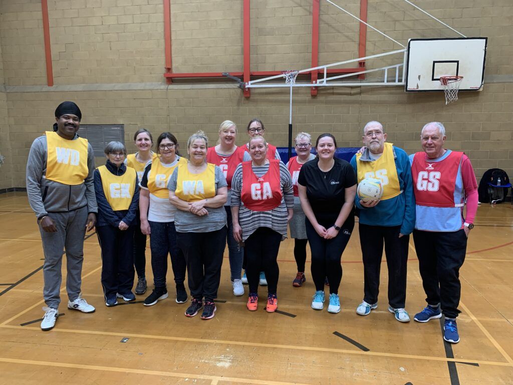 Bristol Stroke people playing netball