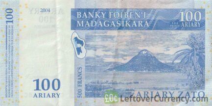 100 Malagasy Ariary banknote (Ravenala palm)