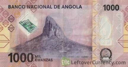 1000 Angolan Kwanza banknote (Luvili Peak)