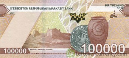 100000 Uzbekistani Som banknote (Museum of Applied Arts)