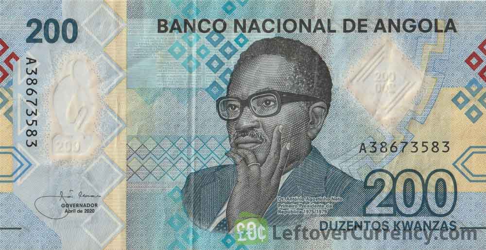 200 Angolan Kwanza banknote (Black Rocks)